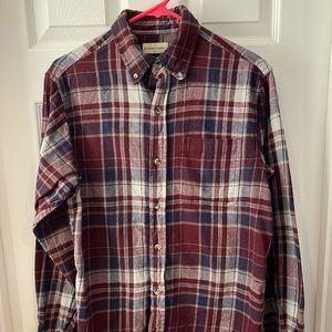 Maroon flannel stylish